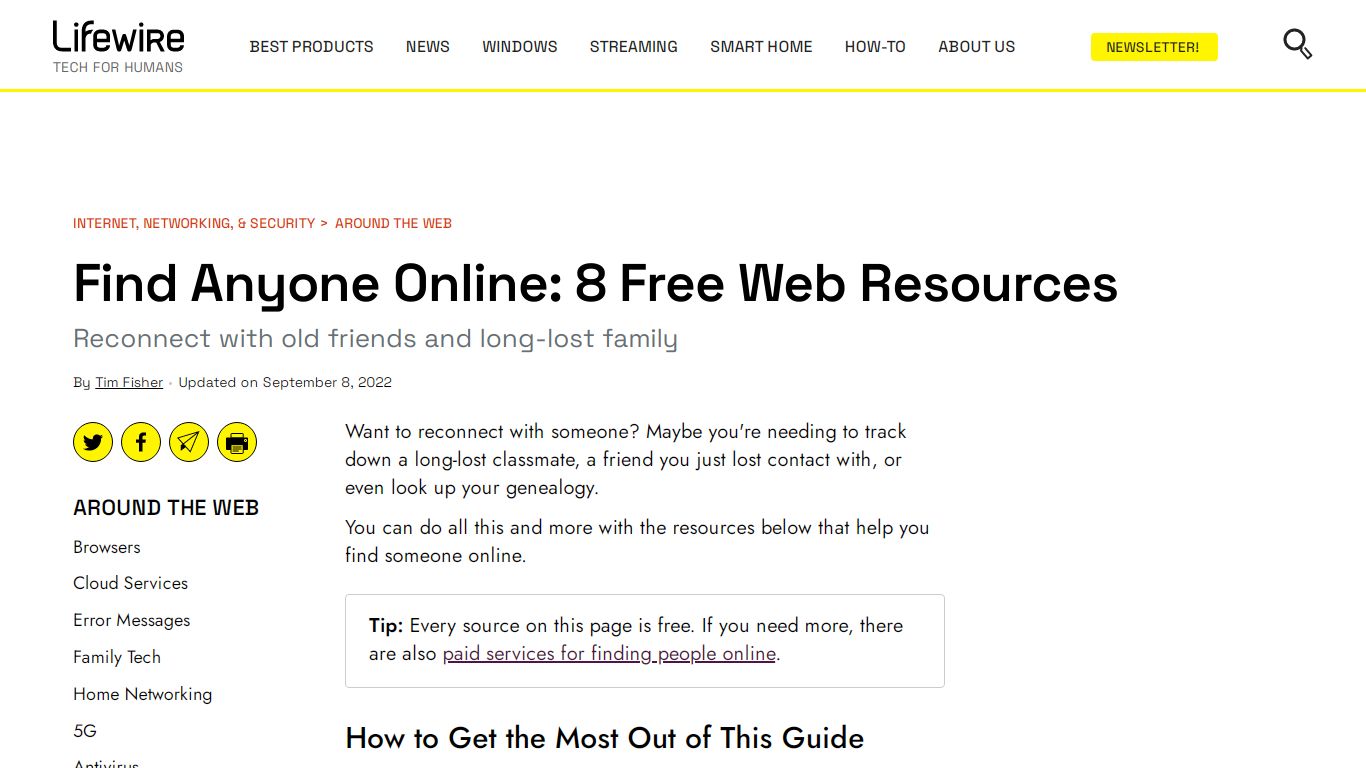 Find Anyone Online: 7 Free Web Resources - Lifewire